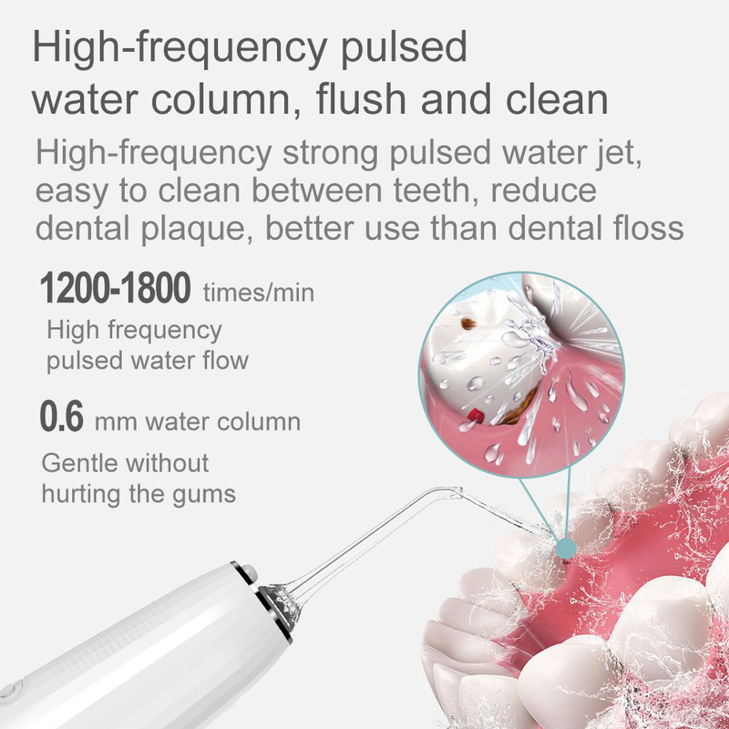 5+ agua de limpiador oral eléctrica de trabajo de los dientes de Irrigator de la higiene oral del chorro de agua 300ml de los modos Ipx7 Pik dental Flosser