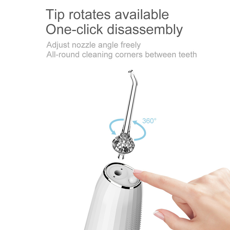 5+ agua de limpiador oral eléctrica de trabajo de los dientes de Irrigator de la higiene oral del chorro de agua 300ml de los modos Ipx7 Pik dental Flosser