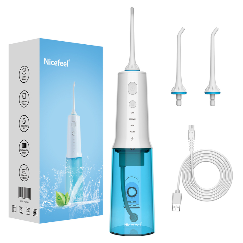 El tanque de agua oral sin cuerda portátil de Irrigator 300ml del cuidado oral de Nicefeel potente