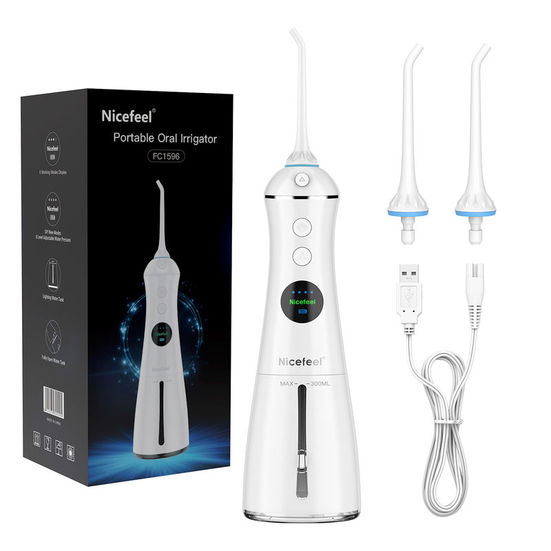 300ml Jet Cordless Water Flosser eléctrica, 6 modos de trabajo riegan a Jet Dental Flosser