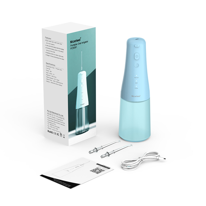 Flossers de agua inalámbricos con dientes impermeables IPX7 con puntas de chorro de modo DIY 4