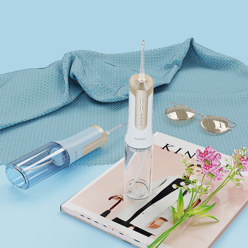 Limpiador oral Jet Cordless Portable Water Flosser eléctrica IPX7 300ml