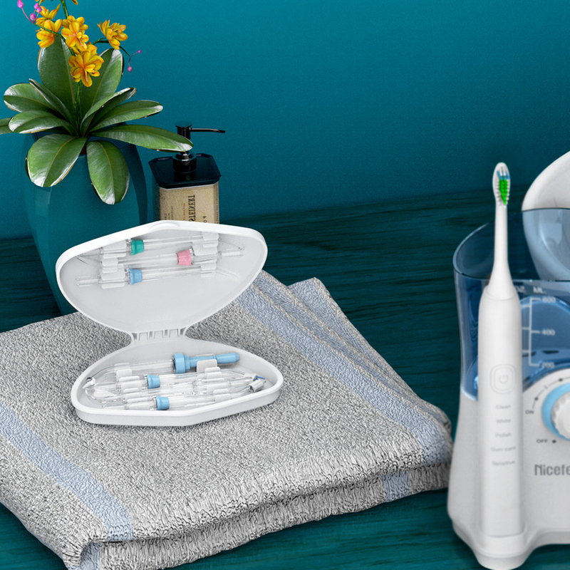 El tanque dental del ABS del OEM del blanco de la familia 600ml de Sonic Toothbrush Water Flosser For de los productos