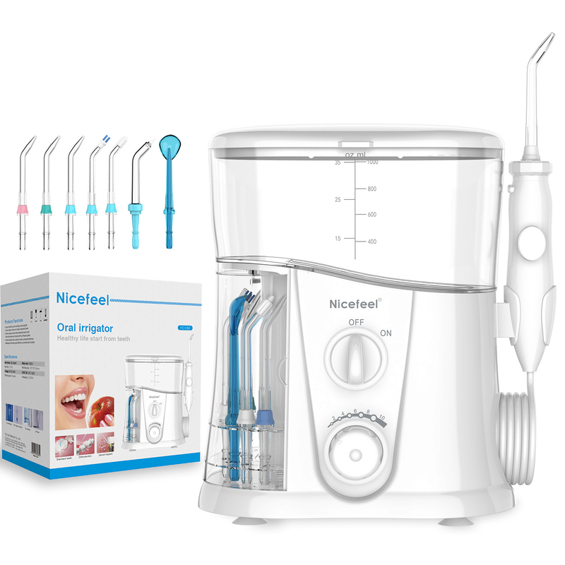 El agua blanca Flosser del tanque con ABS de la categoría alimenticia equipa con inyector para el cuidado oral