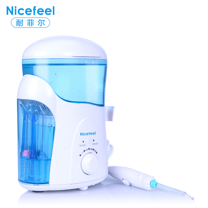 Agua portátil Flosser del viaje con la presión material del adaptador 1A y de agua 30-125PSI del ABS