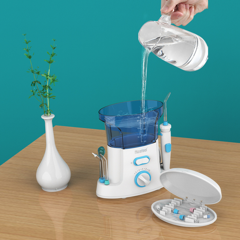 Flosser de agua inalámbrica Nicefeel portátil Irrigador oral para limpieza dental