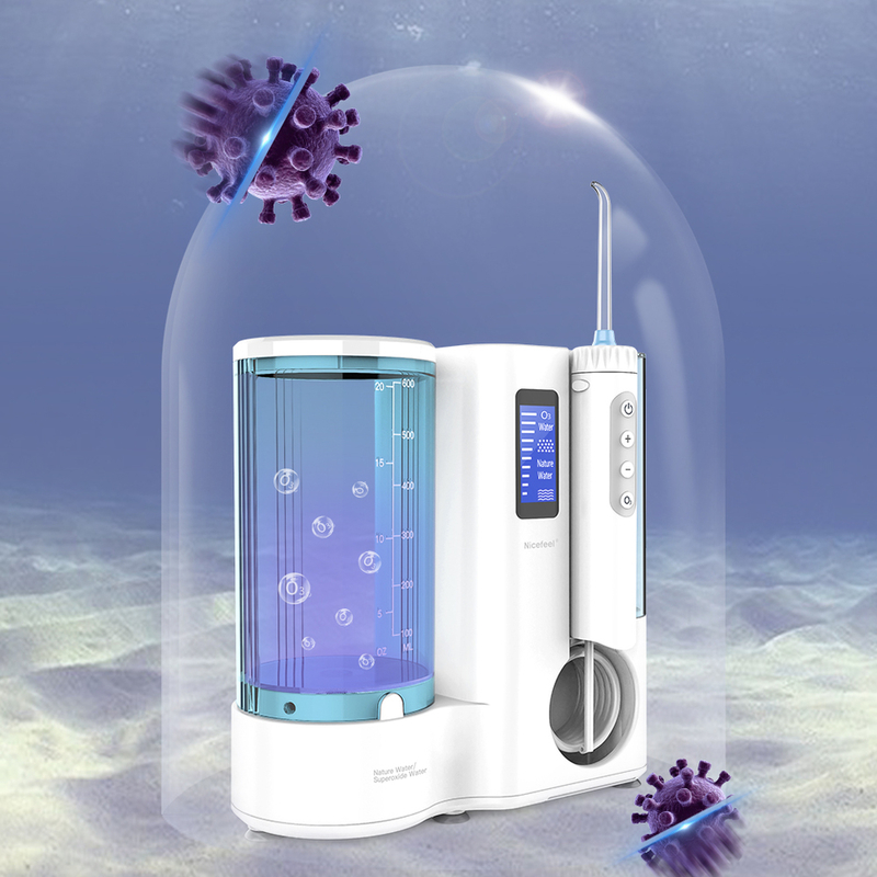 Agua a temperatura ambiente Mata virus y bacterias Irrigador oral - 197x120x205mm Tamaño