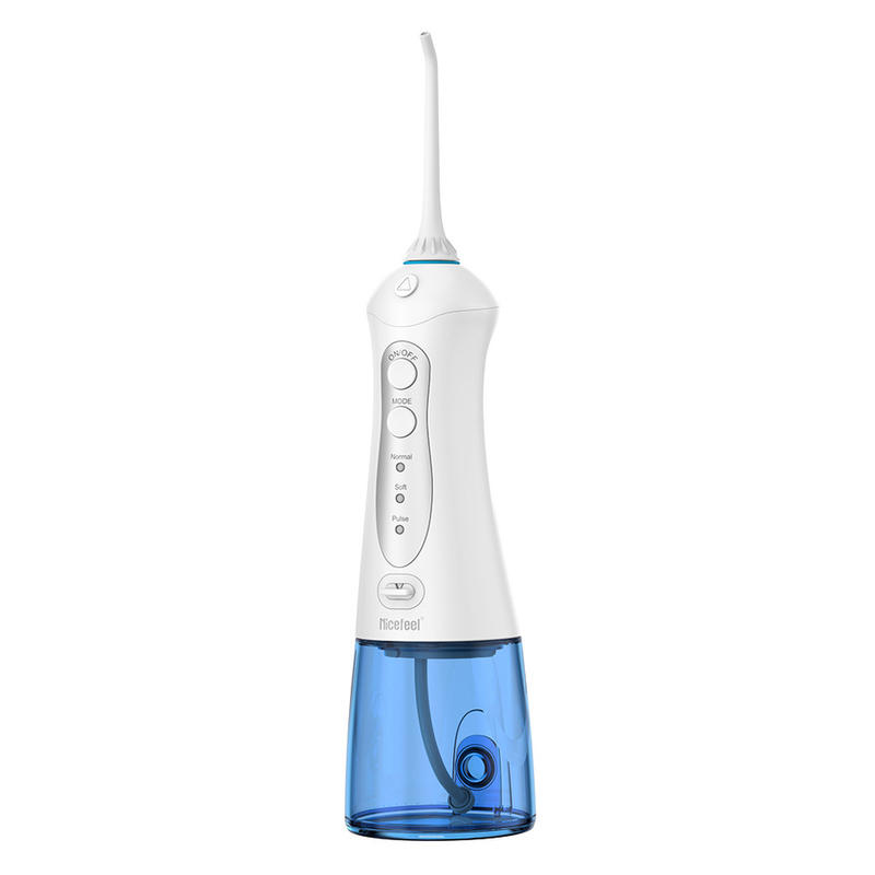 Flosser de agua de tanque blanco - 1,2 kg - blanco - 3 tipos de boquilla - blanco