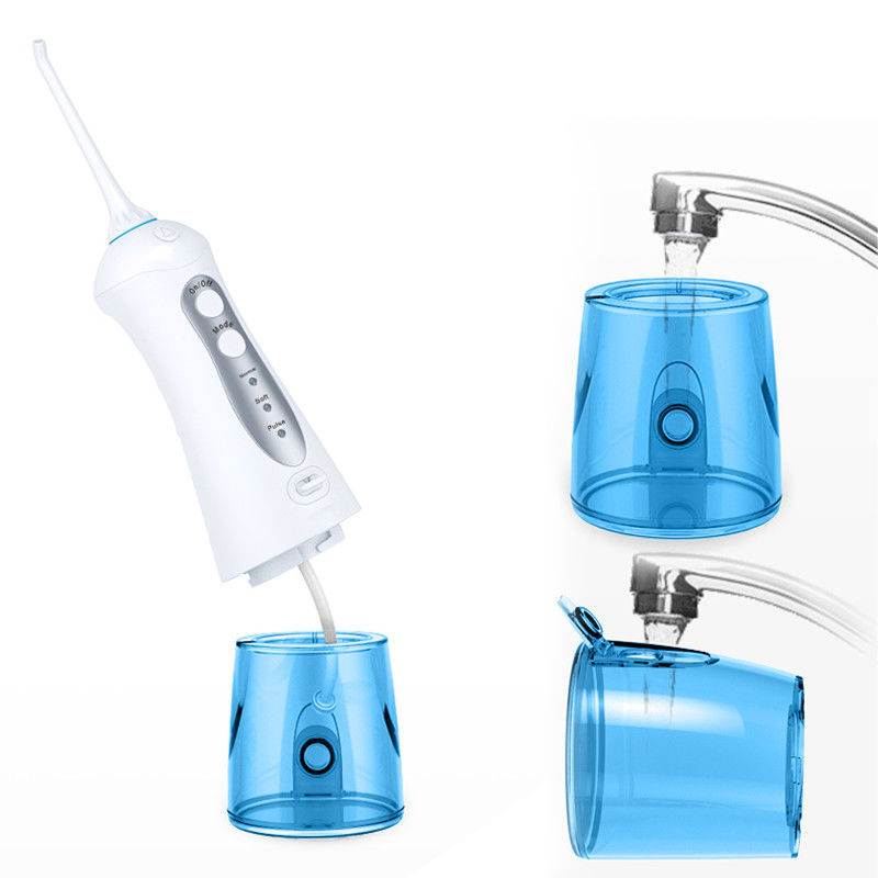 Agua Flosser sin cuerda, limpiador portátil con 3 modos, limpieza potente, el tanque de agua 300ML, de los dientes prenda impermeable IPX7