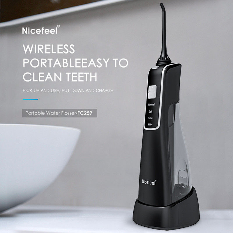 Agua de carga inalámbrica portátil Flosser, dientes orales de Irrigator que limpian el masaje de la goma (modelos de IPX7 Waterproof/3)