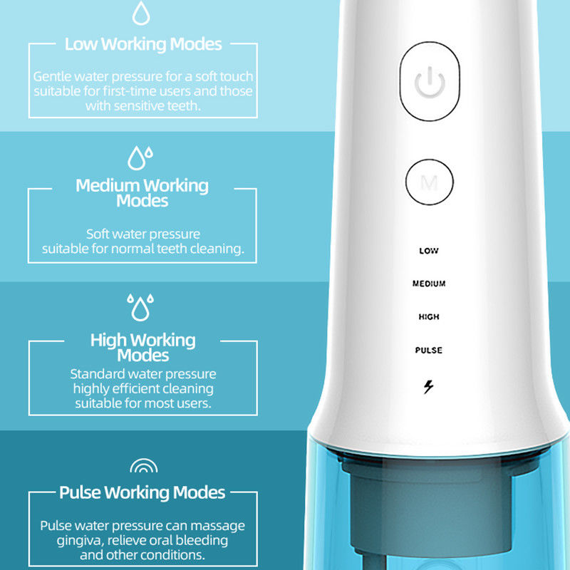 del agua oral eléctrica del irrigator DIY de Flosser del cuidado batería oral de la larga vida ultra