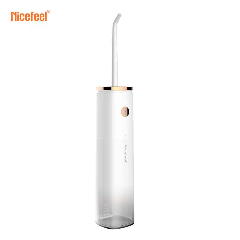 Limpieza profunda portátil de Sonic Cordless Water Flosser Rechargeable con cuatro bocas