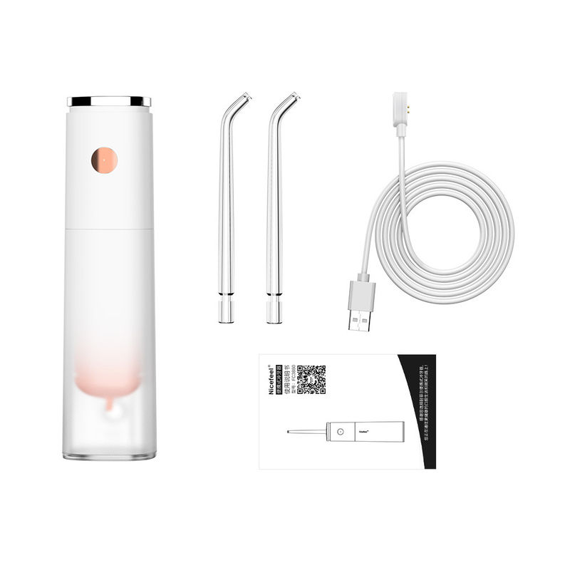 Limpieza profunda portátil de Sonic Cordless Water Flosser Rechargeable con cuatro bocas