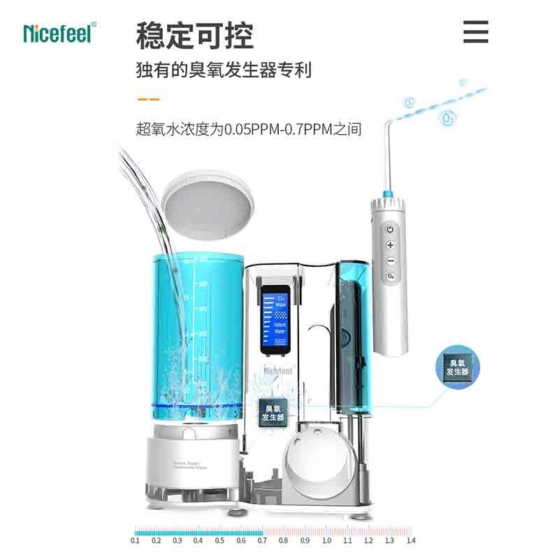 encimera Nicefeel Irrigator oral del tanque 600ml para el cuidado oral diario